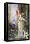 Inspiration-Gustave Moreau-Framed Stretched Canvas