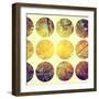 Inspirational Circle Design - Autumn Trees: Don't Forget to Look Up Every Now and Again-Michal Bednarek-Framed Premium Giclee Print