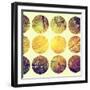 Inspirational Circle Design - Autumn Trees: Don't Forget to Look Up Every Now and Again-Michal Bednarek-Framed Art Print