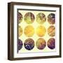 Inspirational Circle Design - Autumn Trees: Don't Forget to Look Up Every Now and Again-Michal Bednarek-Framed Art Print