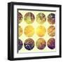 Inspirational Circle Design - Autumn Trees: Don't Forget to Look Up Every Now and Again-Michal Bednarek-Framed Art Print