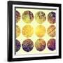 Inspirational Circle Design - Autumn Trees: Don't Forget to Look Up Every Now and Again-Michal Bednarek-Framed Art Print