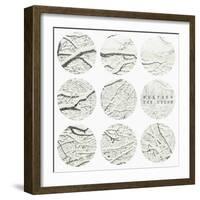 Inspirational Circle Design - Snowy Branches-WizData-Framed Premium Giclee Print