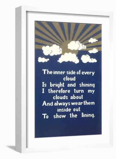 Inspirational Cloud Poem-null-Framed Art Print