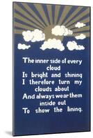 Inspirational Cloud Poem-null-Mounted Art Print