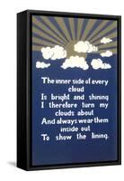 Inspirational Cloud Poem-null-Framed Stretched Canvas