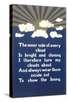 Inspirational Cloud Poem-null-Stretched Canvas
