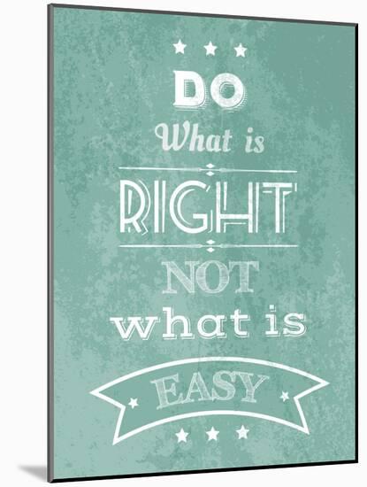 Inspirational Life Quote-kjpargeter-Mounted Art Print