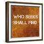 Inspirational Quote Against Earthy Brown Background-nagib-Framed Art Print
