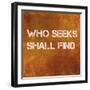 Inspirational Quote Against Earthy Brown Background-nagib-Framed Art Print