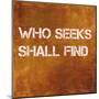 Inspirational Quote Against Earthy Brown Background-nagib-Mounted Art Print