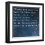 Inspirational Quote By Albert Einstein On Earthy Blue Background-nagib-Framed Art Print