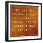 Inspirational Quote By Albert Einstein On Earthy Brown Background-nagib-Framed Art Print