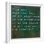 Inspirational Quote By Albert Einstein On Earthy Green Background-nagib-Framed Art Print