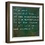 Inspirational Quote By Albert Einstein On Earthy Green Background-nagib-Framed Art Print