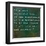 Inspirational Quote By Albert Einstein On Earthy Green Background-nagib-Framed Art Print