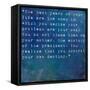 Inspirational Quote By Albert Ellis On Earthy Blue Background-nagib-Framed Stretched Canvas