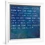 Inspirational Quote By Albert Ellis On Earthy Blue Background-nagib-Framed Premium Giclee Print