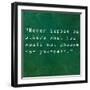 Inspirational Quote By Confucius On Earthy Background-nagib-Framed Art Print