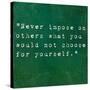 Inspirational Quote By Confucius On Earthy Background-nagib-Stretched Canvas