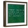 Inspirational Quote By Confucius On Earthy Background-nagib-Framed Art Print