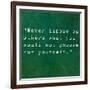 Inspirational Quote By Confucius On Earthy Background-nagib-Framed Premium Giclee Print