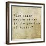 Inspirational Quote By Confucius On Earthy Background-nagib-Framed Art Print