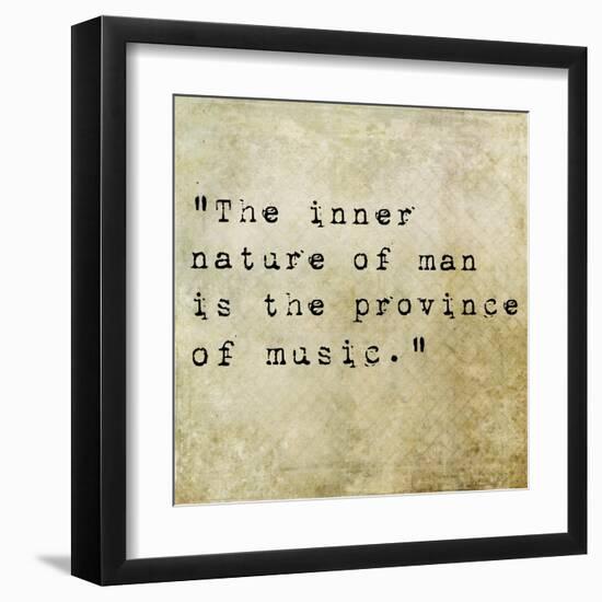 Inspirational Quote By Confucius On Earthy Background-nagib-Framed Art Print