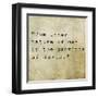 Inspirational Quote By Confucius On Earthy Background-nagib-Framed Art Print