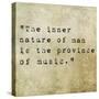 Inspirational Quote By Confucius On Earthy Background-nagib-Stretched Canvas