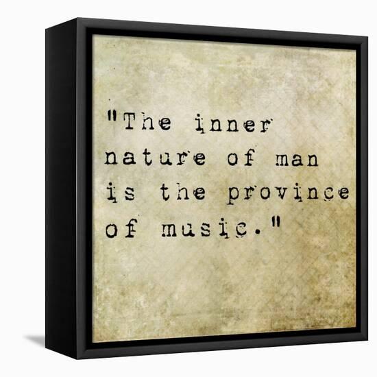 Inspirational Quote By Confucius On Earthy Background-nagib-Framed Stretched Canvas