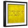 Inspirational Quote By Confucius On Earthy Background-nagib-Framed Art Print