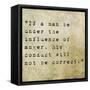 Inspirational Quote By Confucius On Earthy Background-nagib-Framed Stretched Canvas