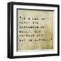 Inspirational Quote By Confucius On Earthy Background-nagib-Framed Art Print