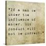 Inspirational Quote By Confucius On Earthy Background-nagib-Stretched Canvas