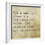 Inspirational Quote By Confucius On Earthy Background-nagib-Framed Art Print