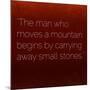 Inspirational Quote by Confucius on Earthy Background-nagib-Mounted Premium Giclee Print