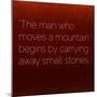 Inspirational Quote by Confucius on Earthy Background-nagib-Mounted Premium Giclee Print