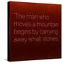 Inspirational Quote by Confucius on Earthy Background-nagib-Stretched Canvas