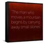 Inspirational Quote by Confucius on Earthy Background-nagib-Framed Stretched Canvas