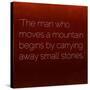 Inspirational Quote by Confucius on Earthy Background-nagib-Stretched Canvas