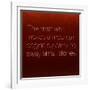 Inspirational Quote by Confucius on Earthy Background-nagib-Framed Art Print