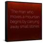 Inspirational Quote by Confucius on Earthy Background-nagib-Framed Stretched Canvas