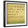 Inspirational Quote by Confucius on Earthy Background-nagib-Framed Art Print