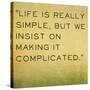 Inspirational Quote by Confucius on Earthy Background-nagib-Stretched Canvas