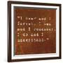 Inspirational Quote By Confucius On Earthy Background-nagib-Framed Art Print