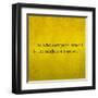 Inspirational Quote By Confucius On Earthy Background-nagib-Framed Art Print