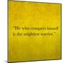 Inspirational Quote By Confucius On Earthy Background-nagib-Mounted Art Print