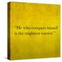 Inspirational Quote By Confucius On Earthy Background-nagib-Stretched Canvas