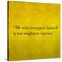 Inspirational Quote By Confucius On Earthy Background-nagib-Stretched Canvas